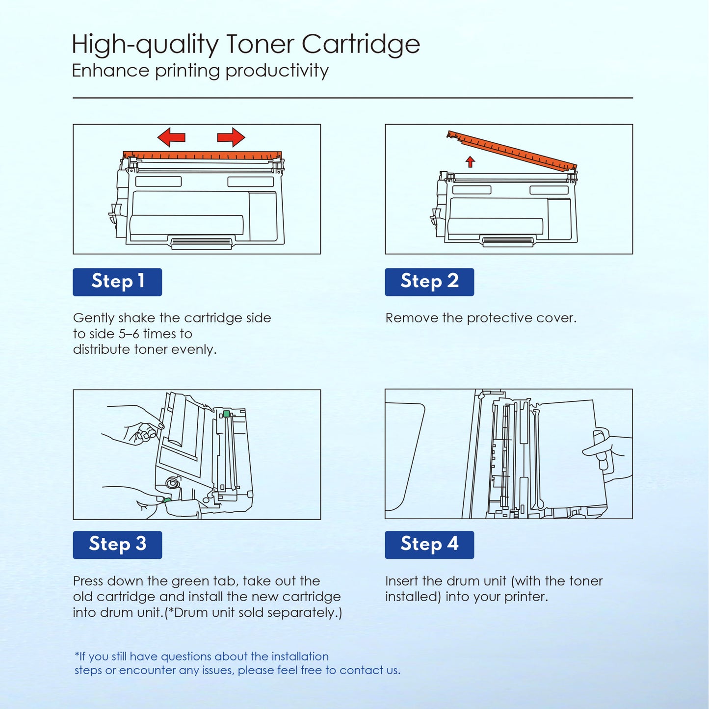 TN-850 TN 850 Toner Cartridge Compatible for Brother TN850 High Yield Black Works with DCP-L5600DN HL-L5000D MFC-L5850DW ( 2-Pack )