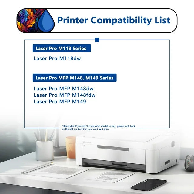 94X Toner Cartridge 1 Pack Compatible for HP 94X CF294X Black Toner Cartridges for Laser Pro M118, MFP M148, MFP M149 Series Printers