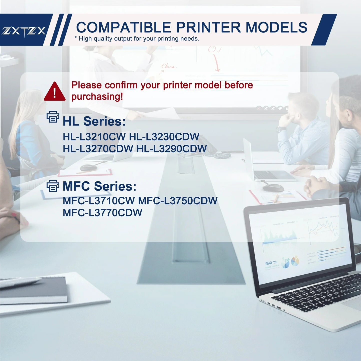 TN223 4-Pack Toner Compatible for Brother TN223 Toner Cartridges Black Cyan Magenta Yellow Printer