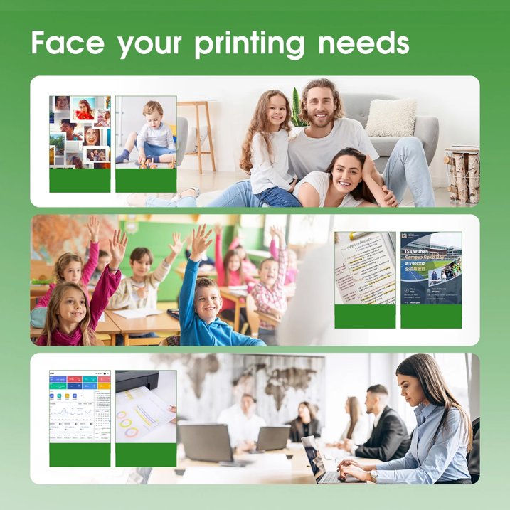 61 Ink Compatible for 61 XL Ink Cartridges Combo Pack for Envy 4500 5530 Printer(Black Tri-Color)