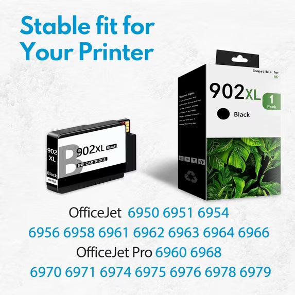 902XL Ink Cartridges Compatible for 902 XL for OfficeJet 6950 6951 6954 Printers