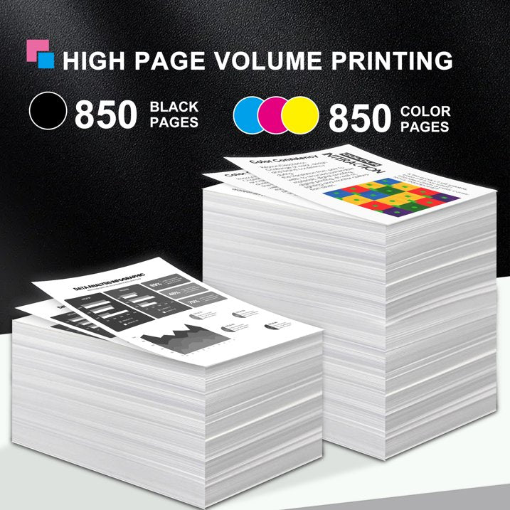 902 Ink Cartridges Compatible for 902 902 XL Ink Cartridges for OfficeJet 6954, 6958, 6962 Printer (4 Pack)
