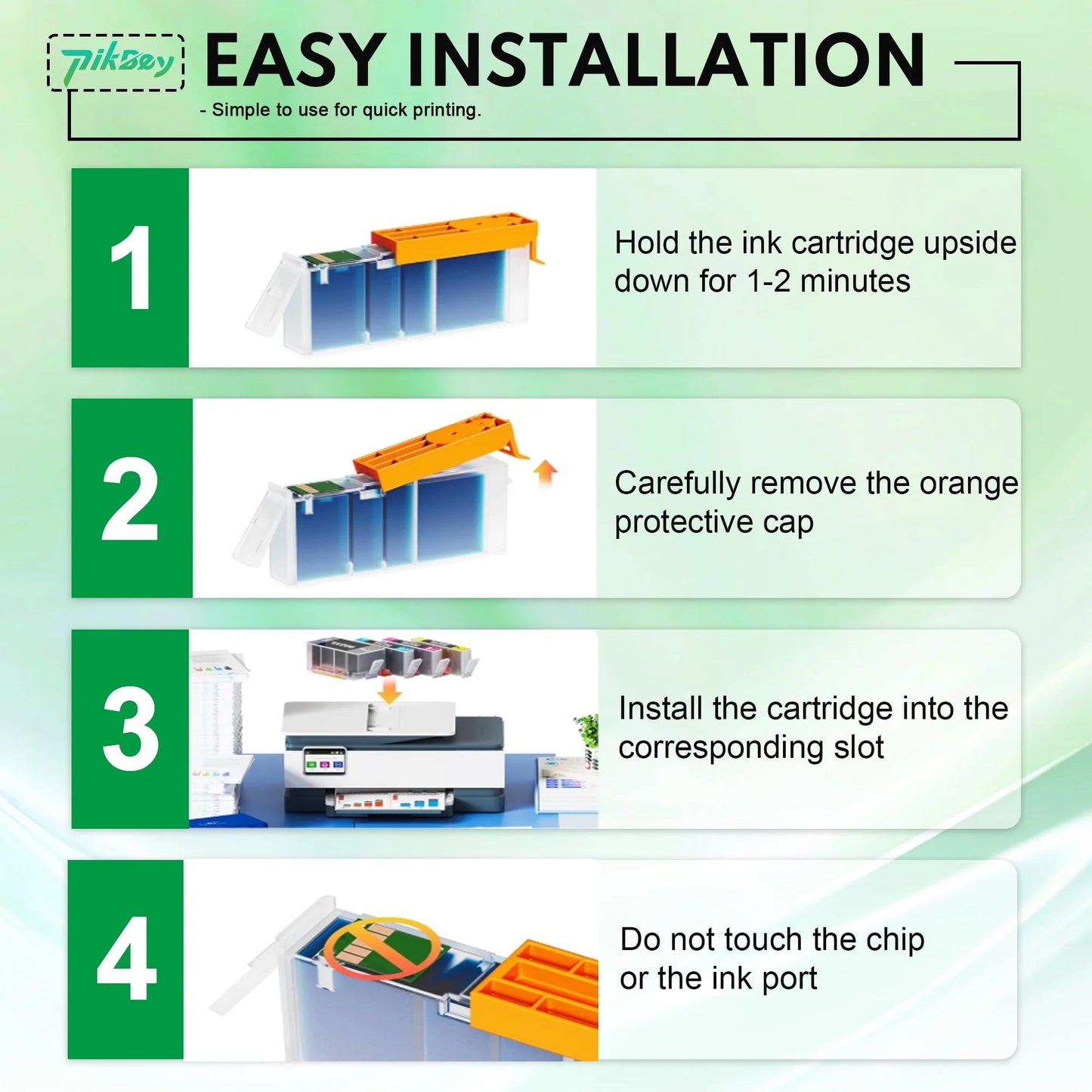 902XL Ink Cartridges Compatible for HP 902 Ink Cartridge for HP OfficeJet 6950 6960 OfficeJet Pro 6960 6970 Printers (1C/1M/1Y) 3-Pack