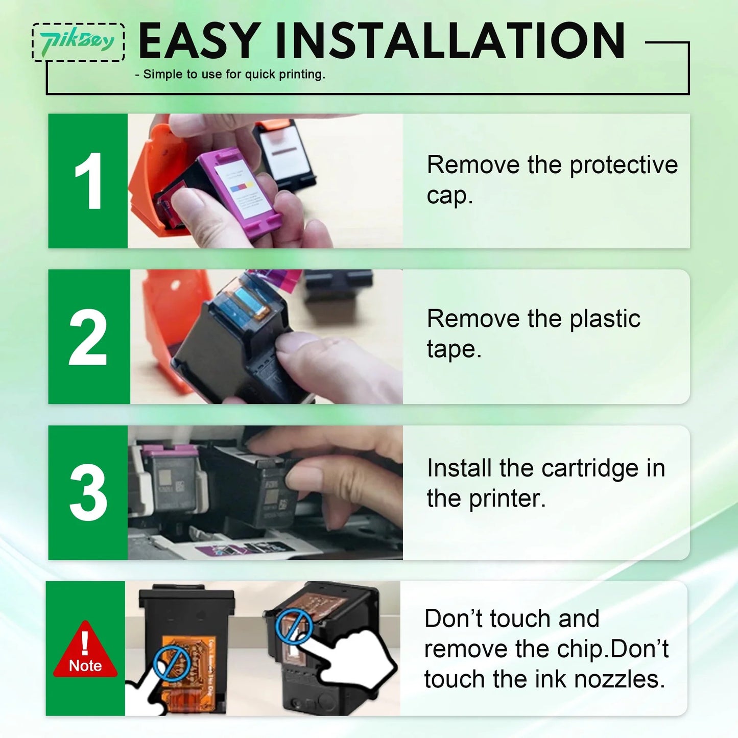 901XL Ink Cartridges 2 Black Compatible for HP 901 Ink Cartridge for Officejet 4500 J4524 J4540 J4550 J4580 J4624 J4680 Printers