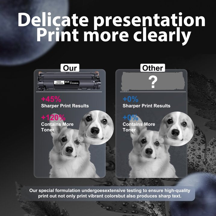 85A Toner Cartridge 2-Pack Compatible for 85A CE285A Toner Cartridge for Pro P1109w P1102w Printer(Black)