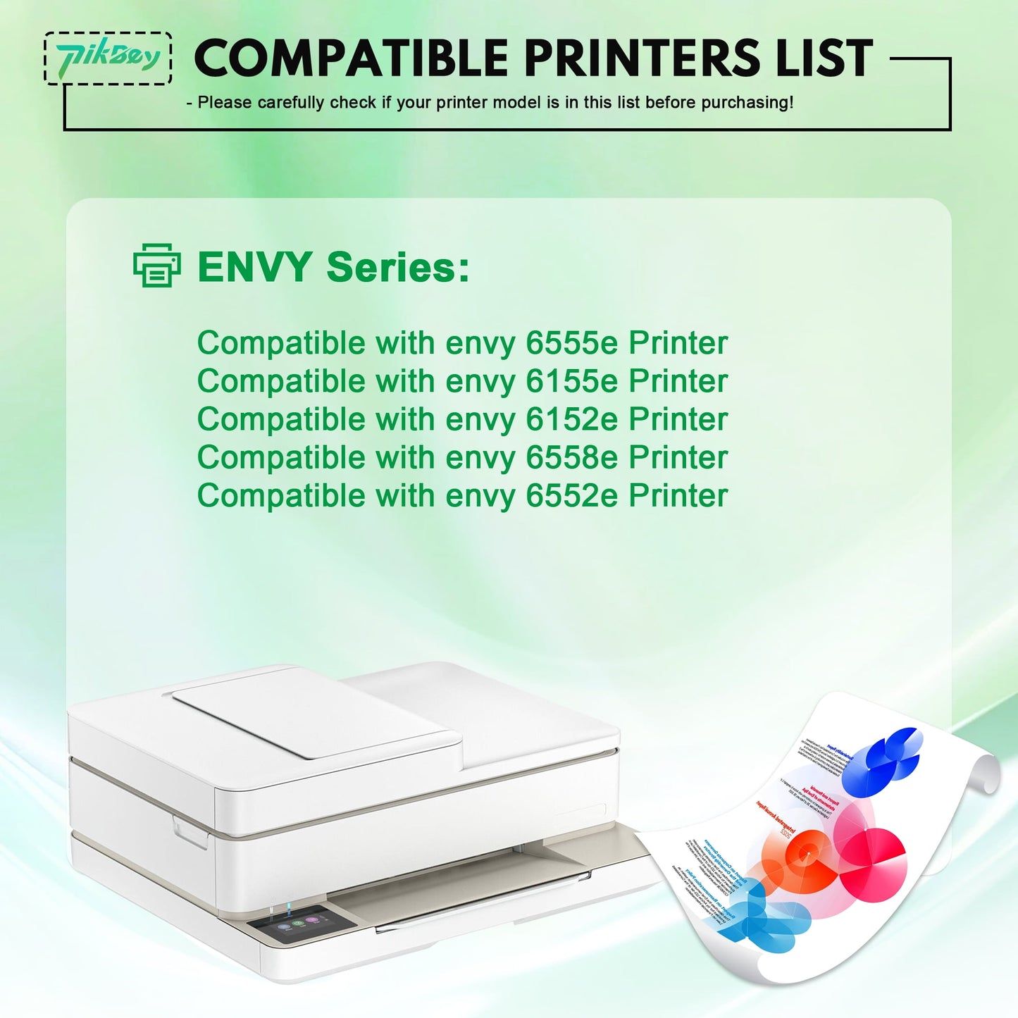 68 Ink Cartridge 2-Pack Black/Tri-Color Compatible for HP 68 Ink Cartridges for Envy 6552e 6555e 6155e 6152e 6558e 6552 e 6555 e Printer