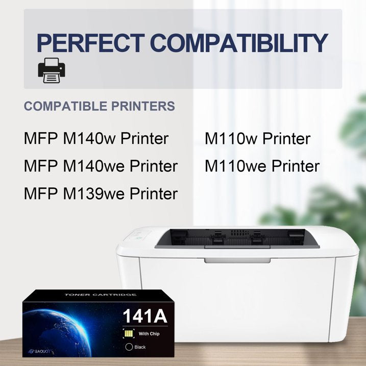 W1410A Toner Cartridge (with Chip) Replacement for HP 141A M110w M110we MFP M140w M140we M139we Printer(2 x 141A Toner Cartridge)
