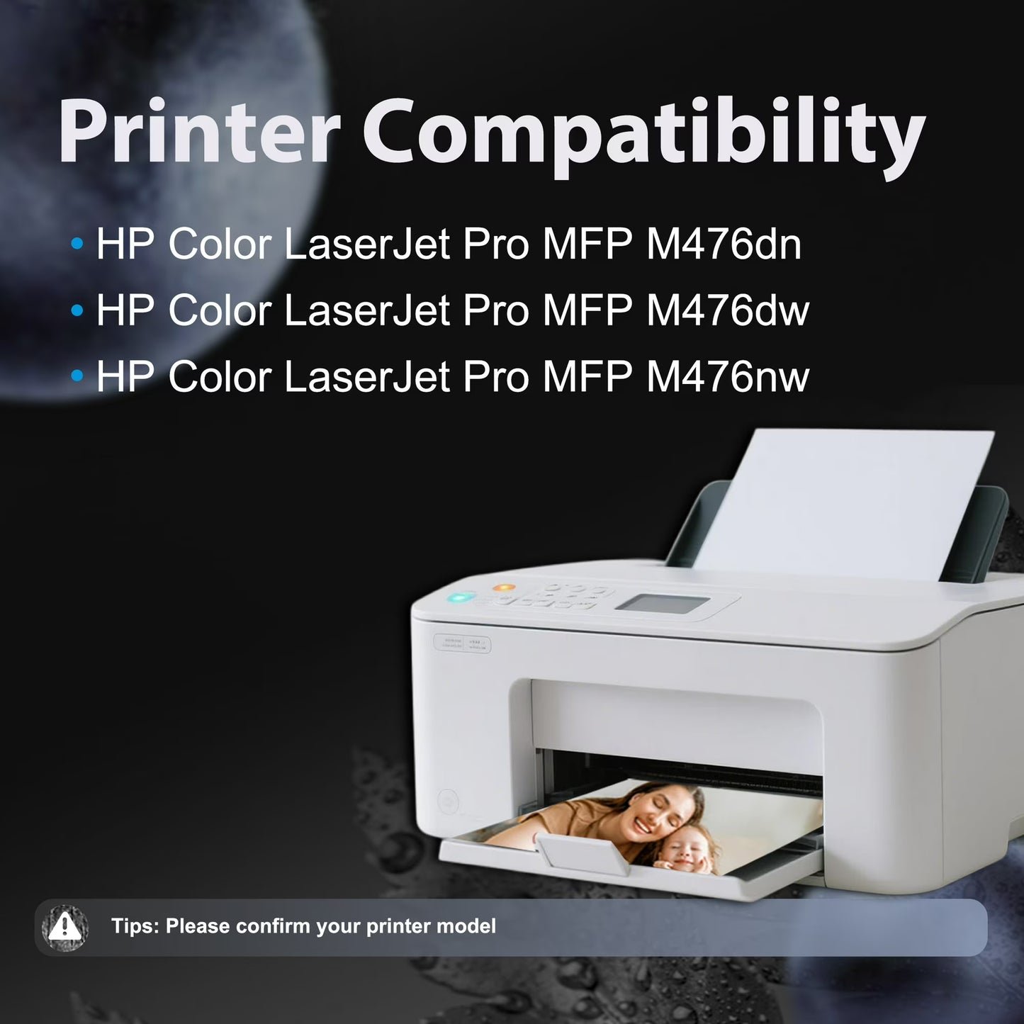 312A Toner Cartridge Compatible for 312A Combo Pack Toner Cartridge for LaserJet Pro MFP M476dn M476dw M476nw Printer (4 Pack)