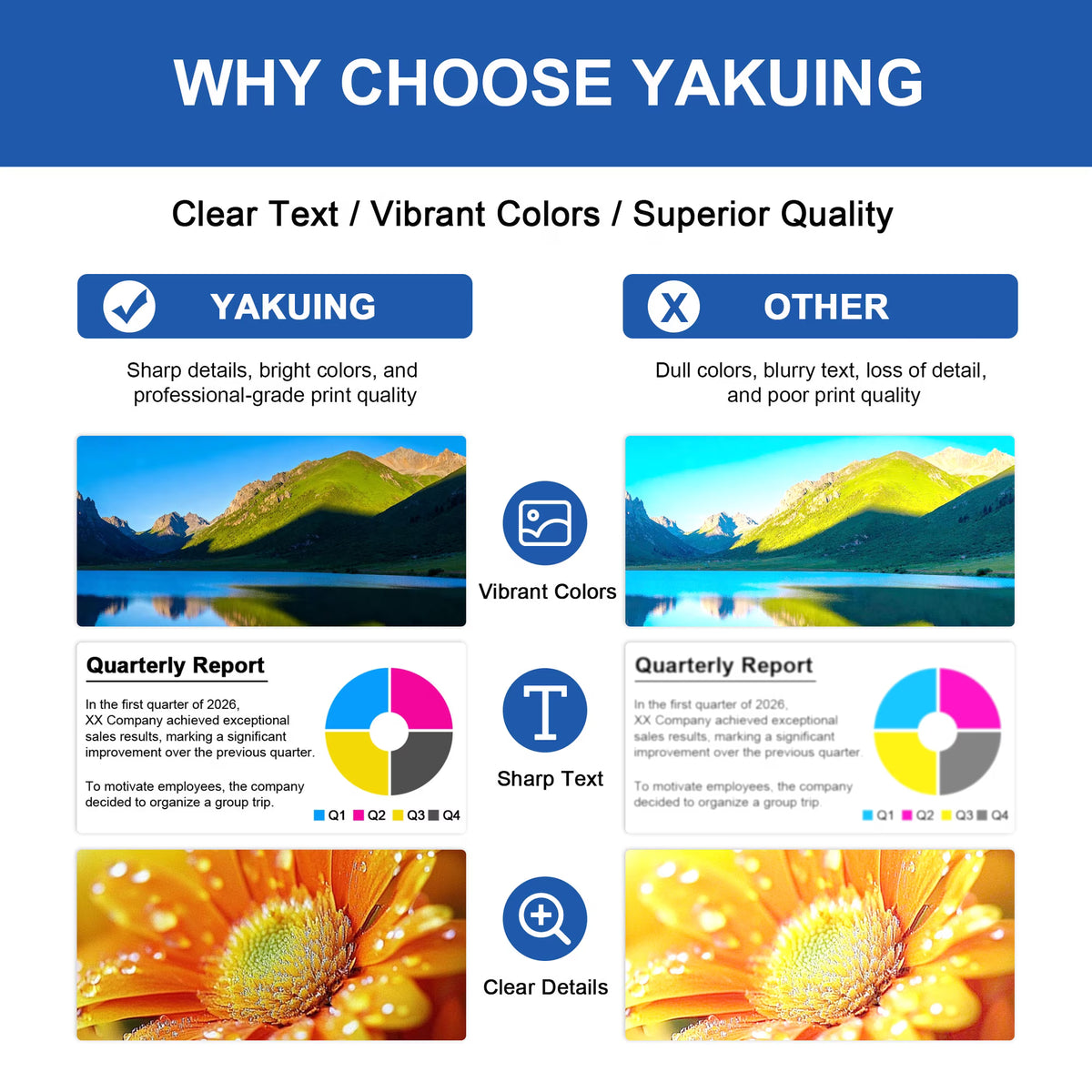 LC406 LC406XL Ink Cartridges Compatible for Brother LC406 LC406XL Ink Cartridge for MFC-J6955DW J6555DW HL-JF1 Printer (1 Black, 1 Cyan, 1 Magenta, 1 Yellow)