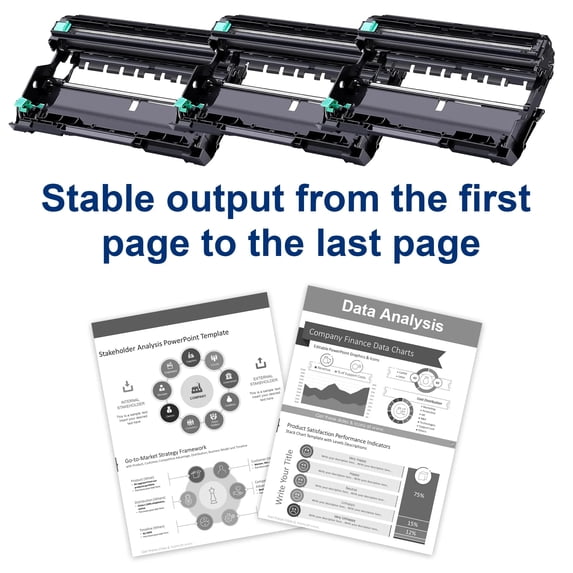 DR730 DR 730 Drum Unit 2-Pack Black (NO Toner) Compatible for Brother DR730 DR 730 Drum Unit MFC-L2710DW HL-L2370DWXL DCP-L2550DW Printer