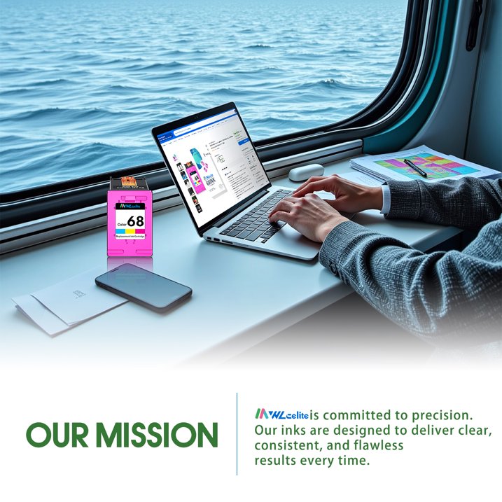 68 Ink Cartridge Compatible for HP 68 Ink Cartridge for Envy 6100e 6500e Series (1 Tri-Color)