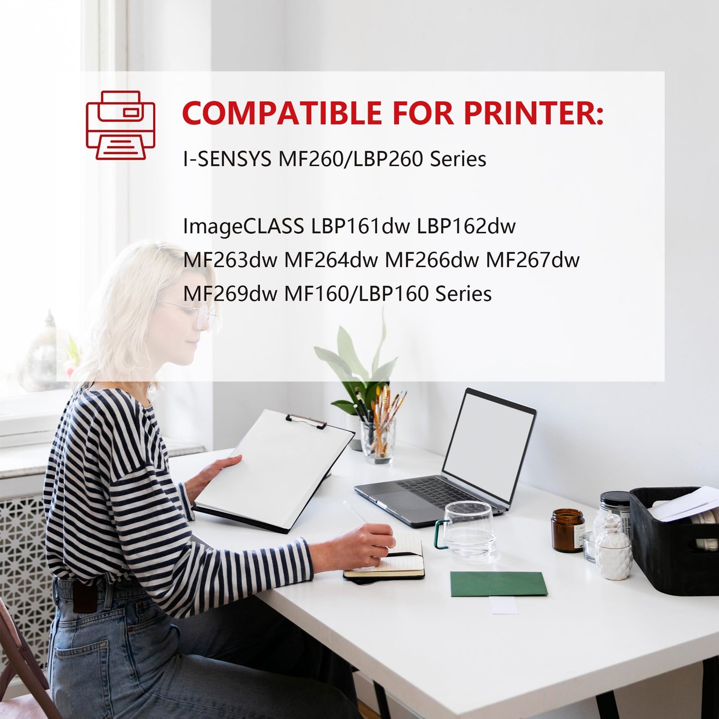 051 Drum Unit Yields Up to 24,000 Pages 1-Pack Replacement for Canon ImageCLASS MF264dw MF267dw MF269dw LBP162dw Printer