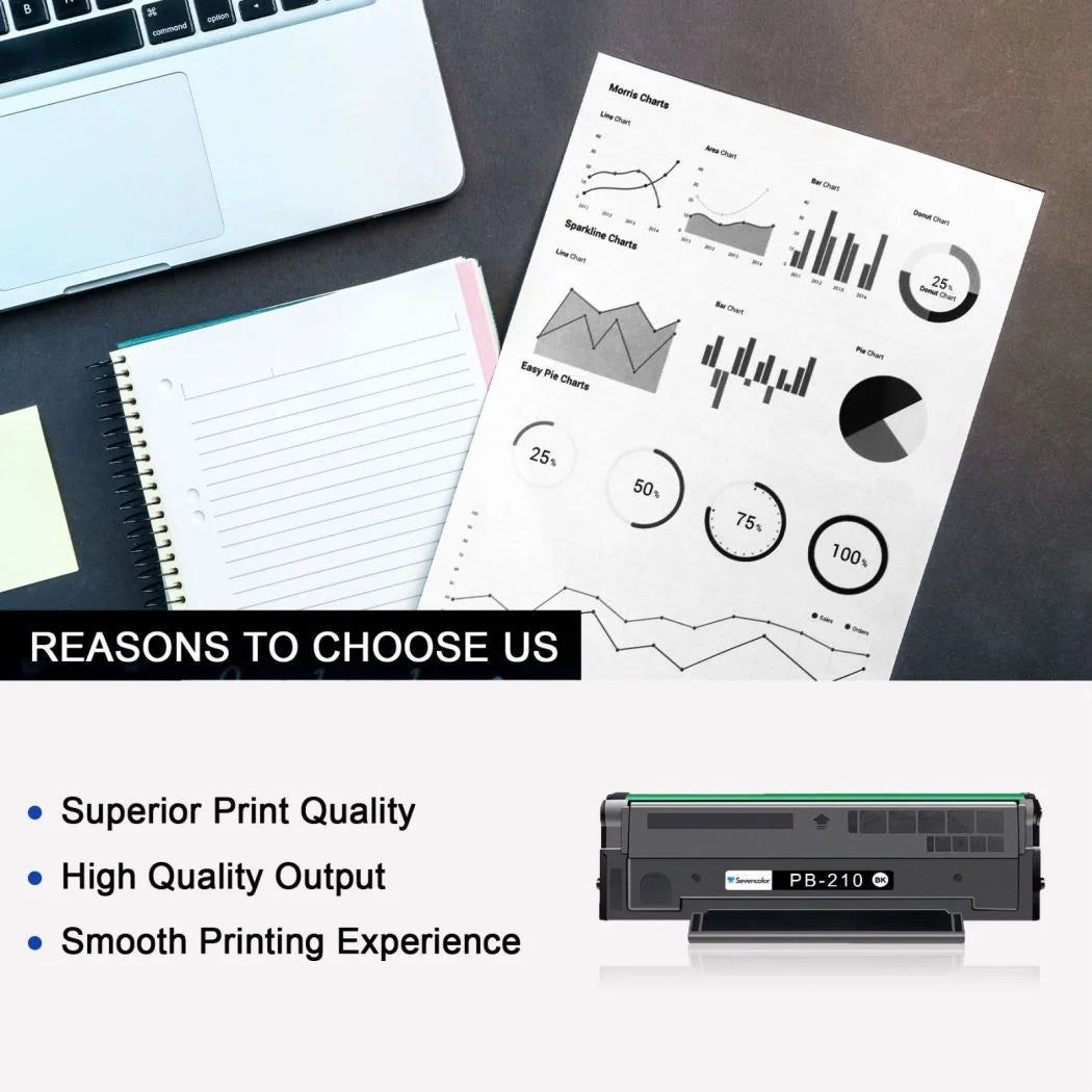 PB210 Toner Cartridge Replacement for Pantum PB-210 P2500W P2502W M6600NW M6552NW Printer(Black, 2-Pack)