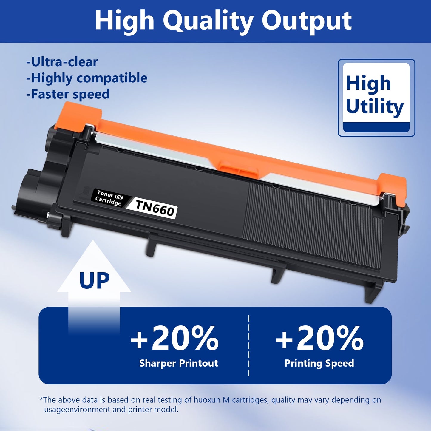 TN660 TN630 Toner Cartridge High Yield 4-Pack Black Compatible for Brother TN-660 TN 660 TN 630 for HL-L2320D HL-L2380DW MFC-L2740DW Printer
