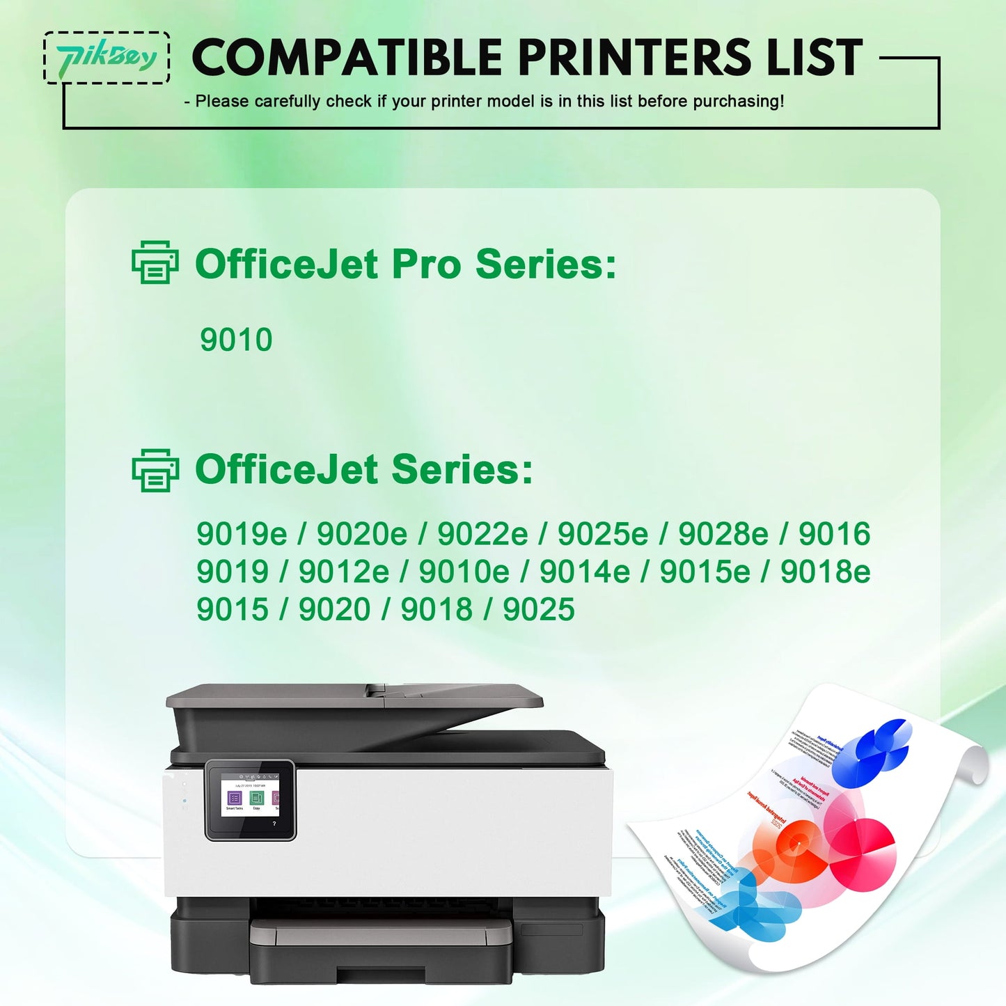 962XL Ink Cartridges 1 Pack Black Compatible for HP 962 Ink Cartridge for OfficeJet Pro 9015 9025 9020 9010 9018 9012 9026 9019 9014 9027 Printers
