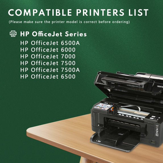 920 Ink Compatible for 920XL Ink Cartridge for OfficeJet 6500 Printer (Black Cyan Magenta Yellow）