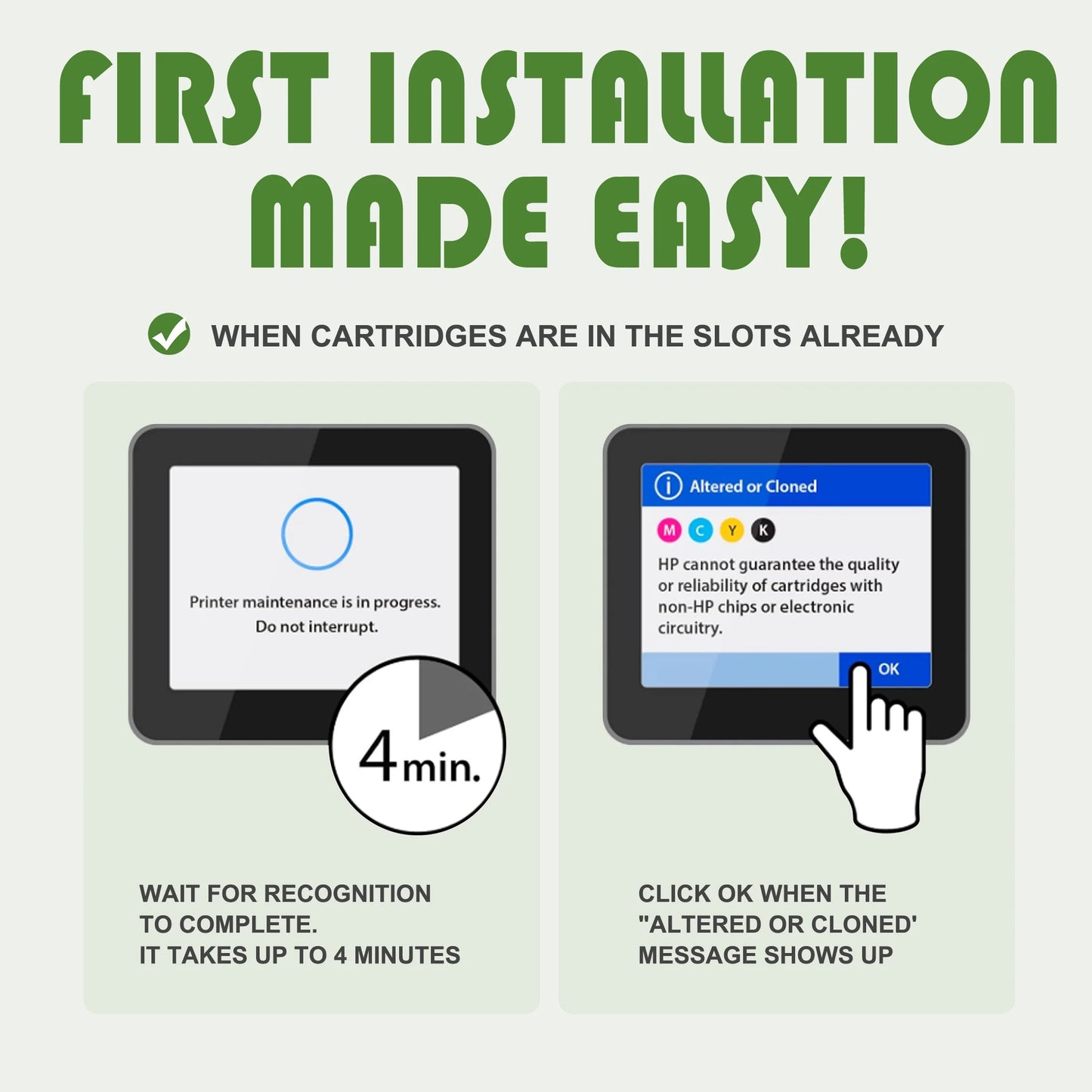 5-Pack 902XL 902 Ink Cartridge Compatible for HP 902XL Ink Cartridge for OfficeJet Pro 6960 6968 (2 Black 1 Cyan 1 Magenta 1 Yellow)