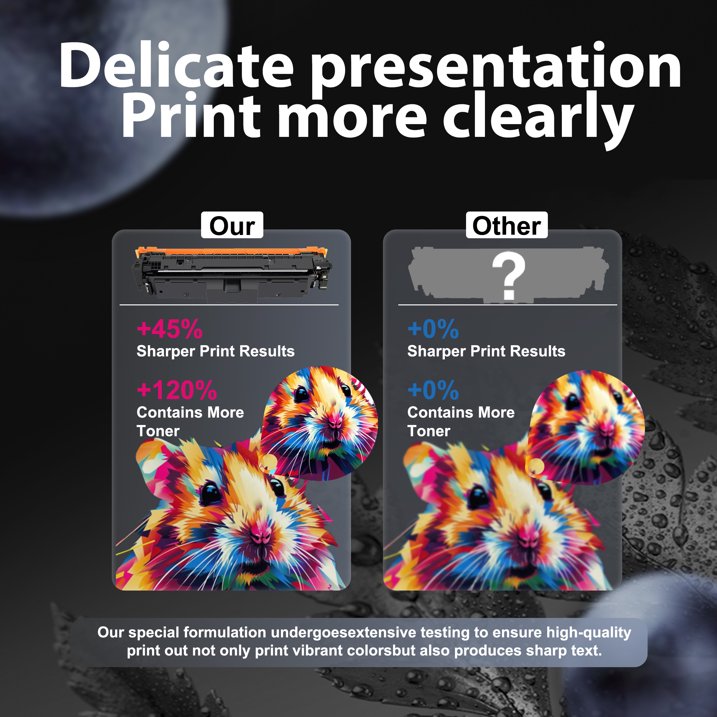 210A Toner Cartridge with Chip Compatible for HP 210A(BK/C/Y/M)Toner Cartridge for Color Laserjet Pro 4201dn 4201dne 4201dw(4 Pack)