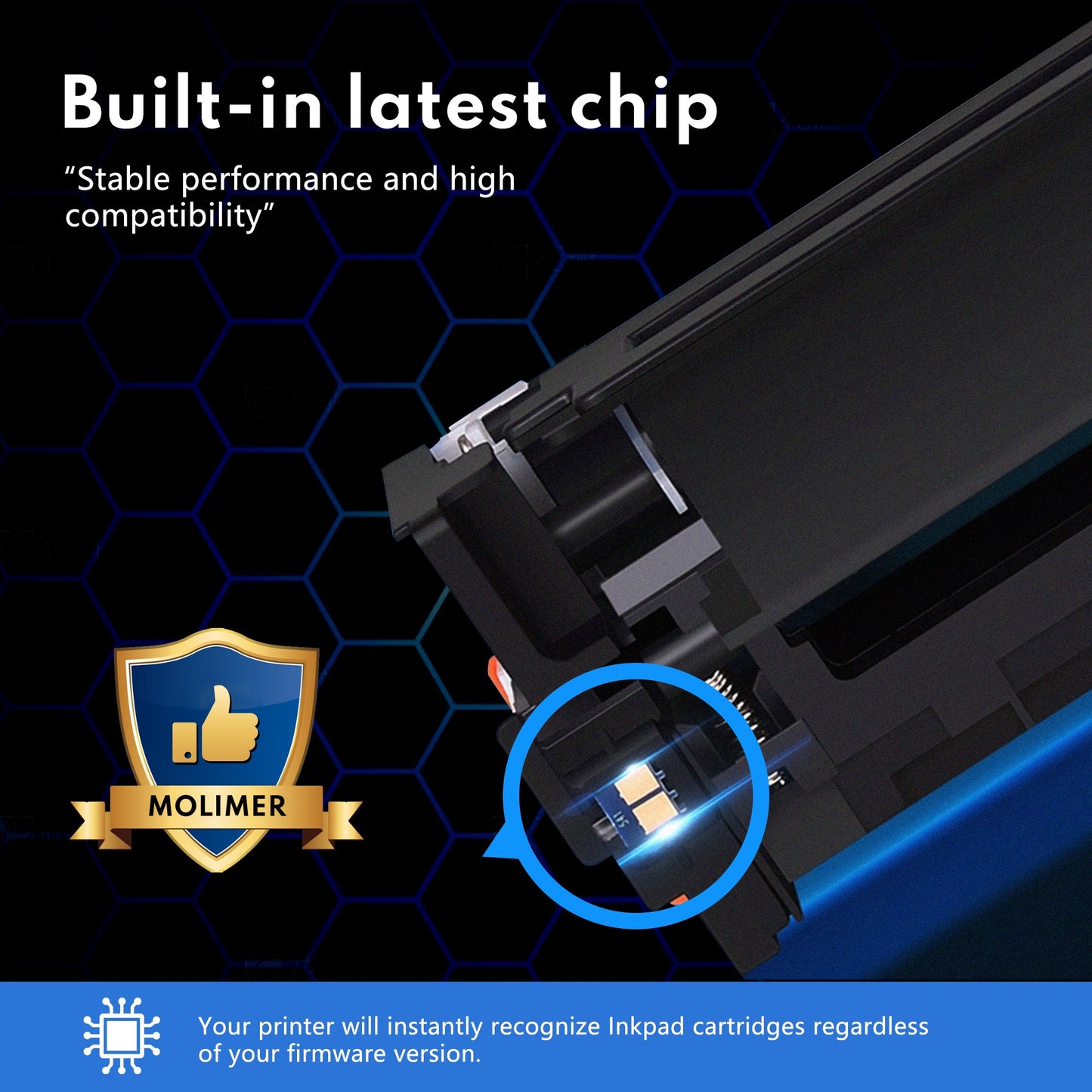 2 Pack Black 202A | CF500A Toner Cartridge Yields Up to 1,400 Pages Compatible for Color Pro MFP M281fdn MFP M281fdw Printers