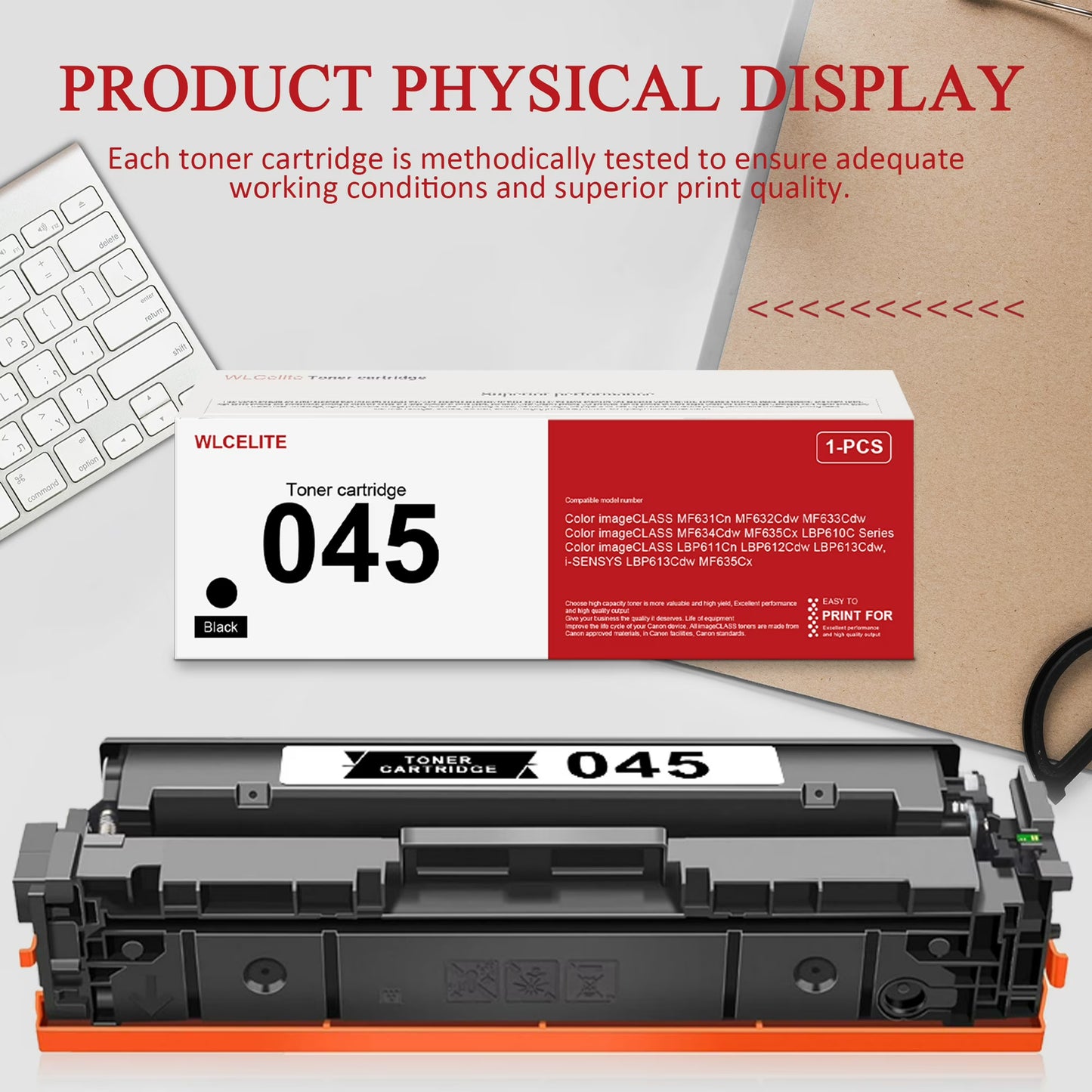 045 Toner Compatible for Canon 045 Toner Cartridges for MF634Cdw MF635Cx Printer