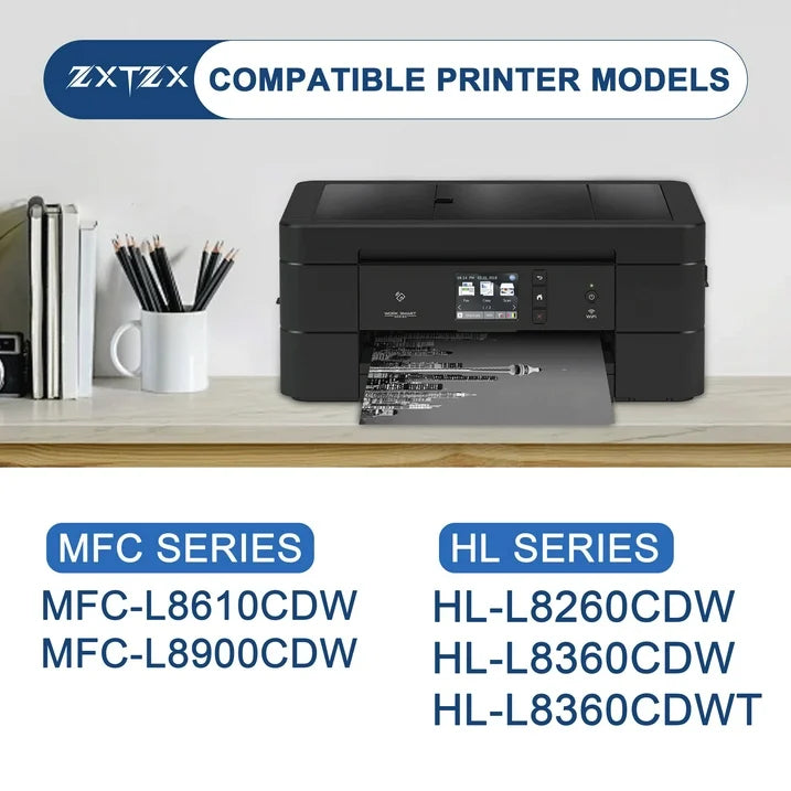 TN431 Toner Compatible for Brother TN431Black Toner Cartridges for L8360CDWT L8610CDW Printer 2 Pack