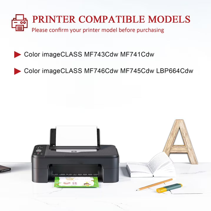 CRG 055 Toner Cartridge Compatible for Canon 055 Toner Cartridges Black for MF743Cdw MF741Cdw Printer