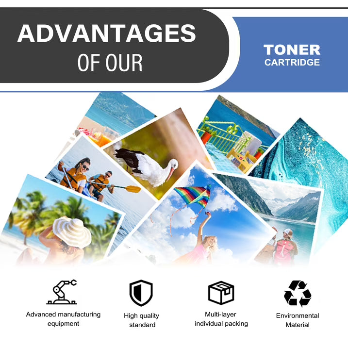 210A W2100A Toner Cartridge 4-Pack Compatible for 210A W2100A Toner Cartridges for Color Laser Pro 4201, Color Laser Pro MFP 4301 Series Printer (1 Black, 1 Cyan, 1 Magenta, 1 Yellow)