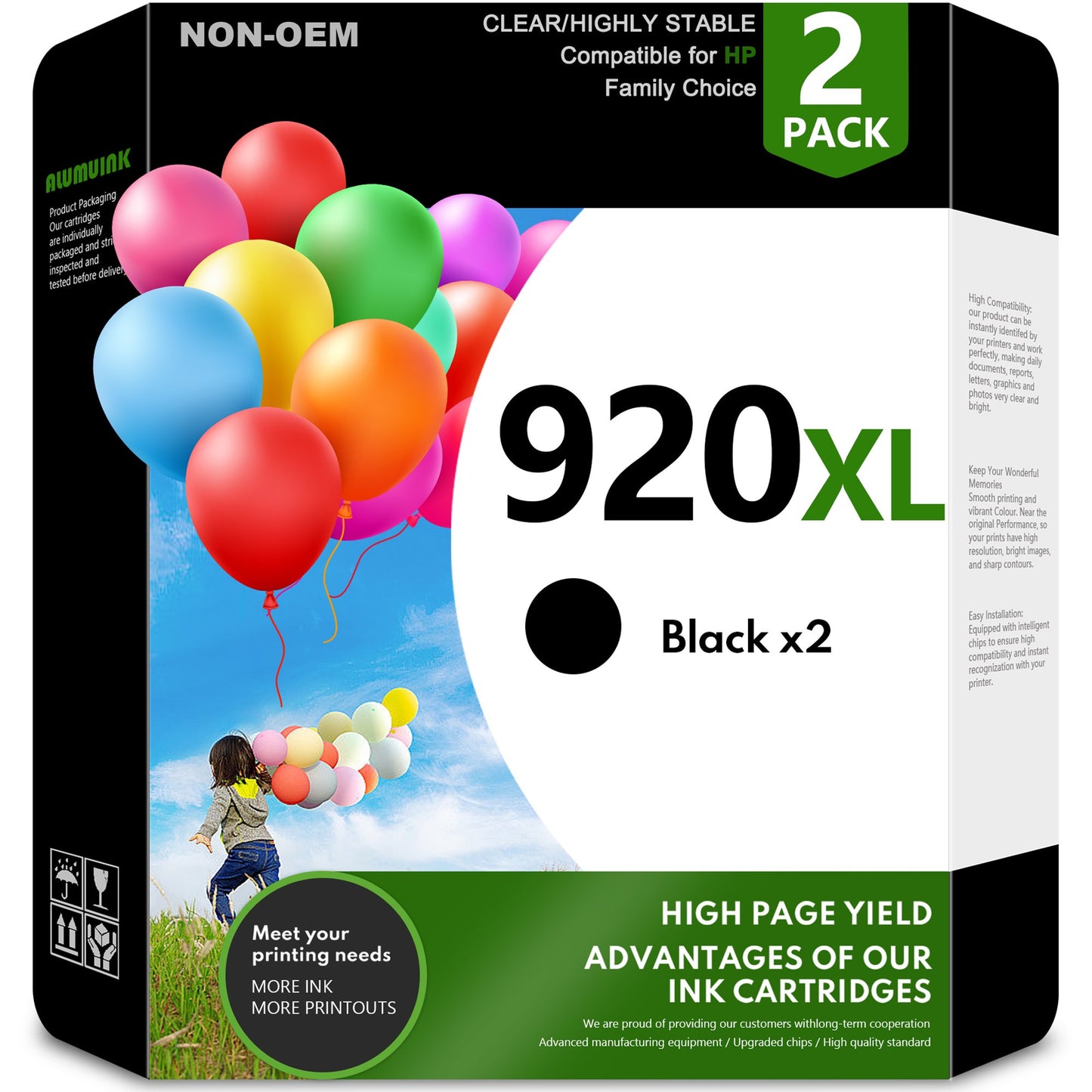 920XL Ink Cartridges Compatible for HP 920XL 920 XL Ink Cartridge for OfficeJet 6500A Printer