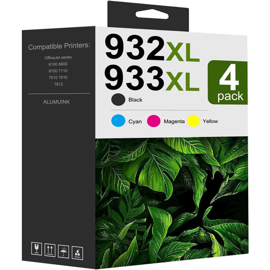 932XL 933XL Black Color Ink Cartridge Compatible for HP 932 XL 933 XL Ink for Officejet 6700 Printer