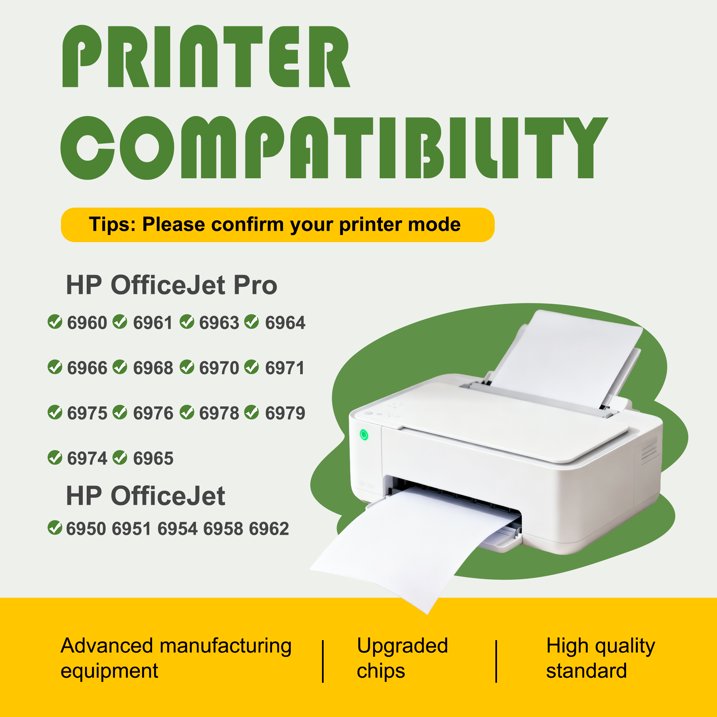 2 Black 902XL 902 Ink Compatible 902XL Ink Cartridge for OfficeJet Pro 6960 6968 6970 6976 6971 6950 6951 Printers