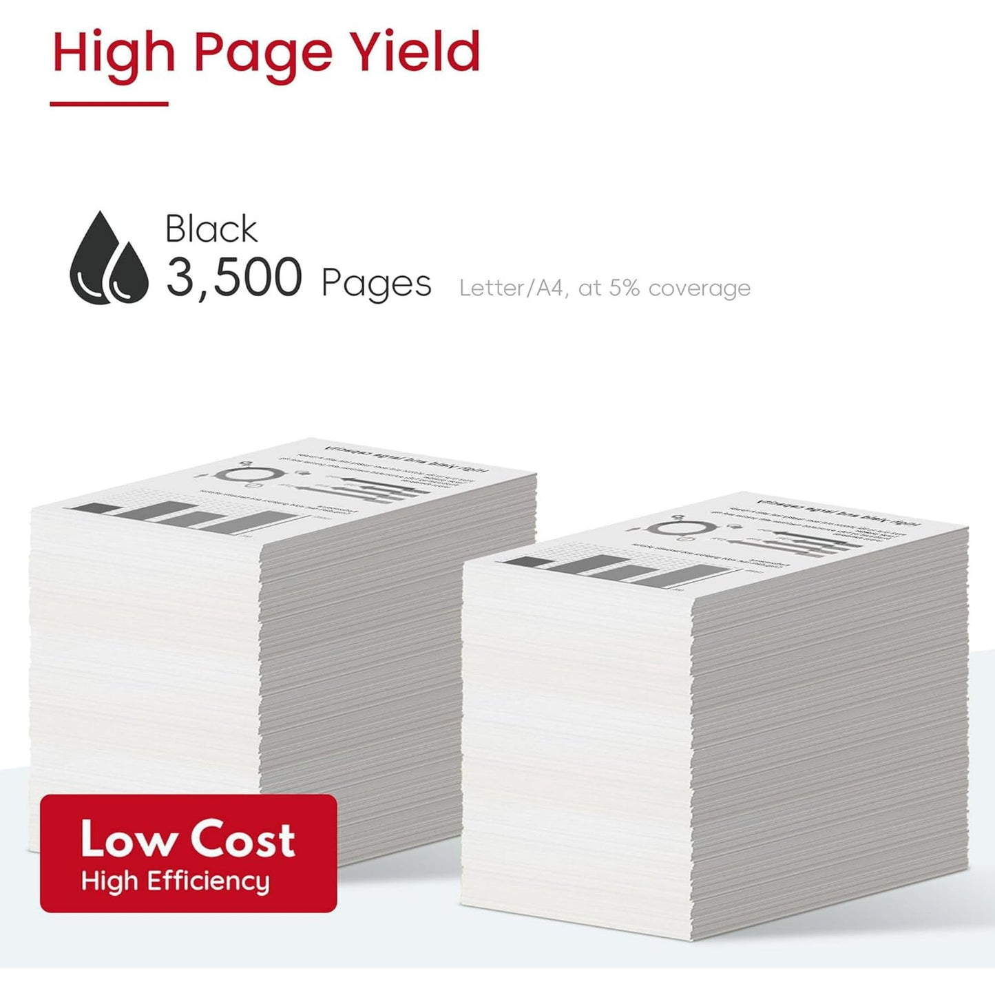 054 054H Toner Cartridge 2-Pack Black High Capacity Replacement for Canon Cartridge 054 054H CRG-054 CRG-054H Toner Color ImageClass MF642Cdw MF644Cdw MF640C LBP622Cdw Printer