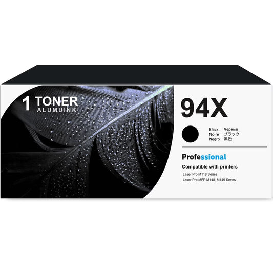 94X CF294X Toner Cartridge Black 1-Pack Compatible for 94X CF294X Toner Cartridges for Laser Pro M118, MFP M148, MFP M149 Series Printer