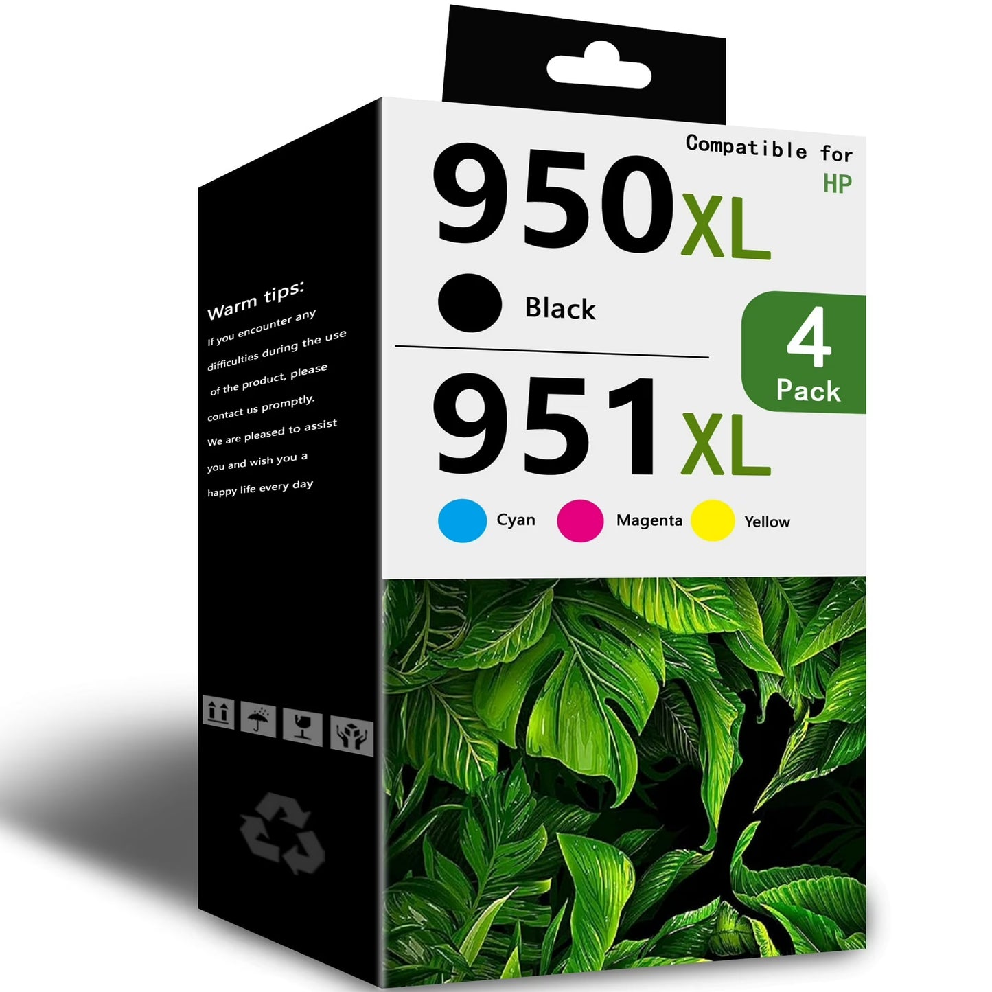 950 951 Ink Cartridge Compatible for HP 950XL 951XL Ink Cartridge for OfficeJet 271dw 276dw Printer (BK/C/M/Y)