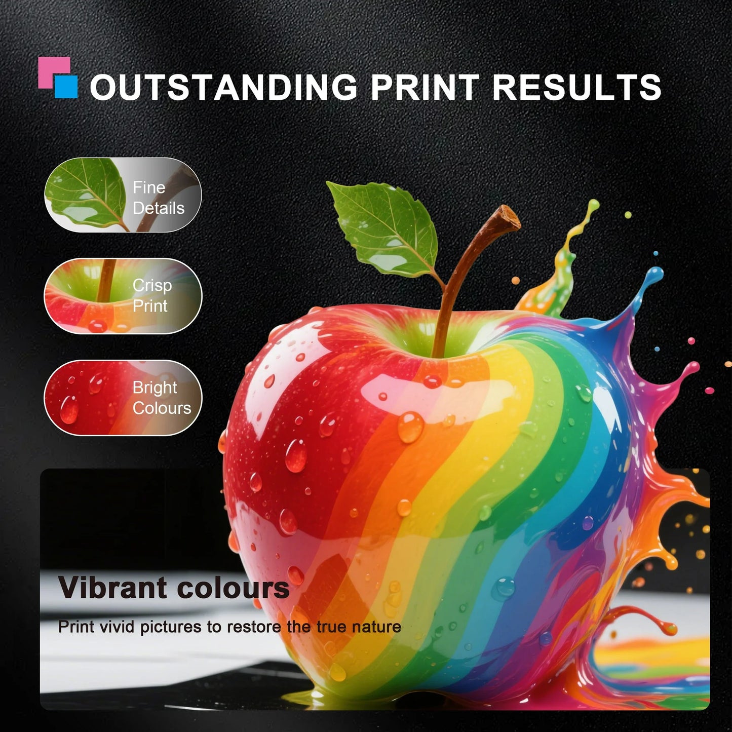 68 Ink Compatible for HP 68 Black Ink Cartridge for Envy 6100e 6500e Series