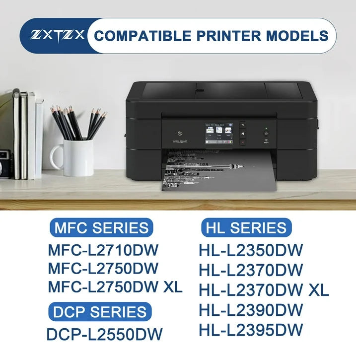 TN760 TN730 TN 760 Toner for Brother Printer Compatible for Brother MFC-L2710DW HL-L2390DW MFC-L2750DW TN-TN-760 TN-730 High Yield Black Cartridge DCP-L2550DW HL-L2370DW 1 Pack Black