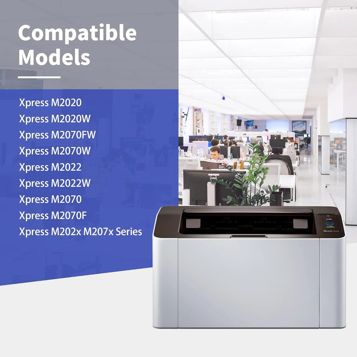 SevenColor MLT-D111S SU814A Black Toner Cartridge for Samsung Xpress M2020 Printer, Black