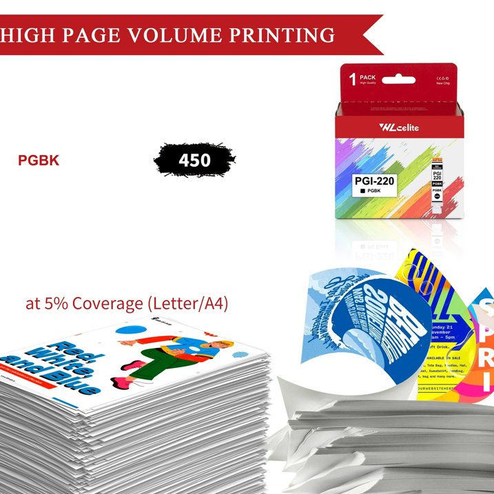 PGI 220 Ink Cartridge Compatible for Canon 220 Ink Cartridge for MP560 MP620 Printer
