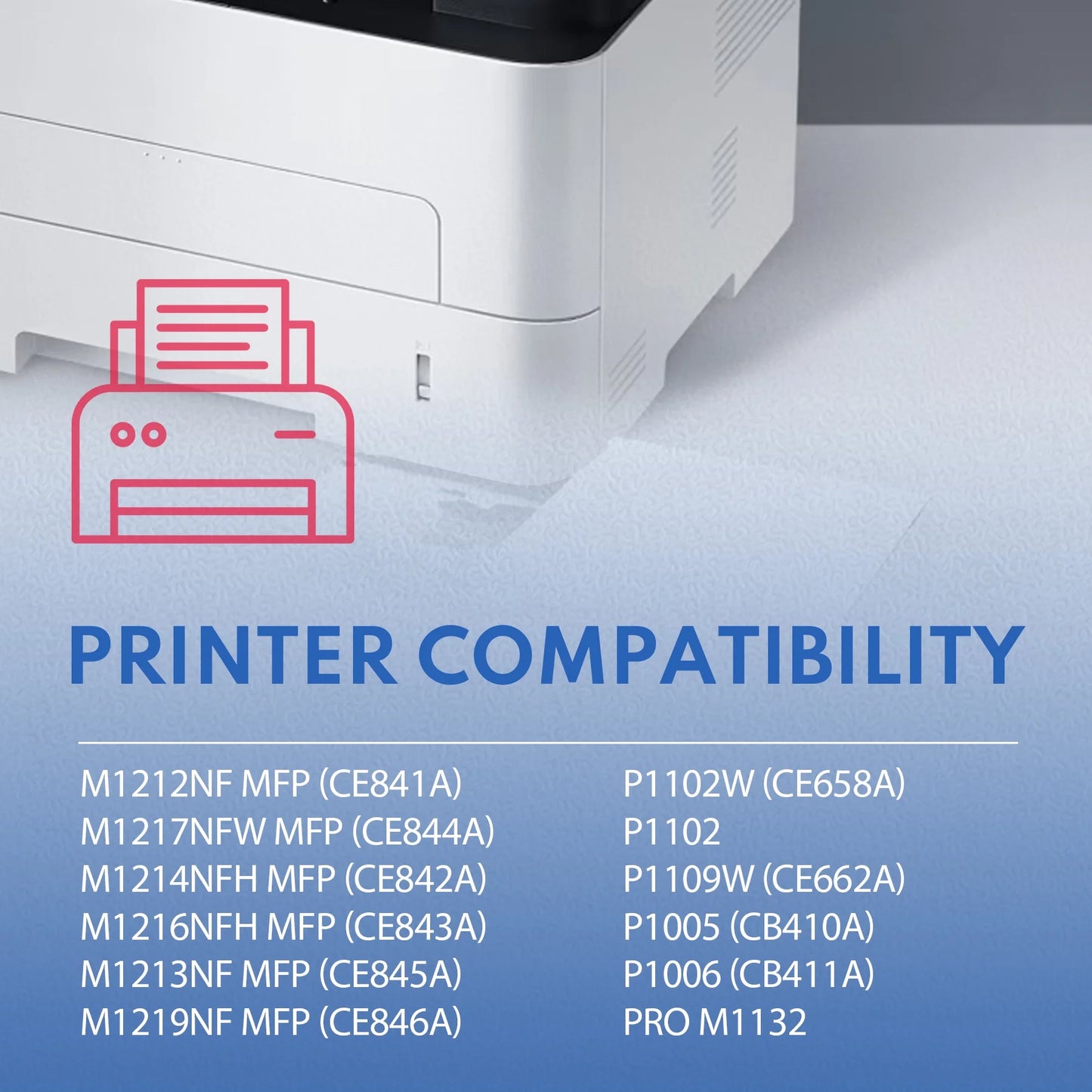 2 Pack 85A Toner Cartridges Yields Up To 1,800 Pages Compatible for CE285A Pro P1102w MFP M1217nfw M1212nf P1102 Ink Printer
