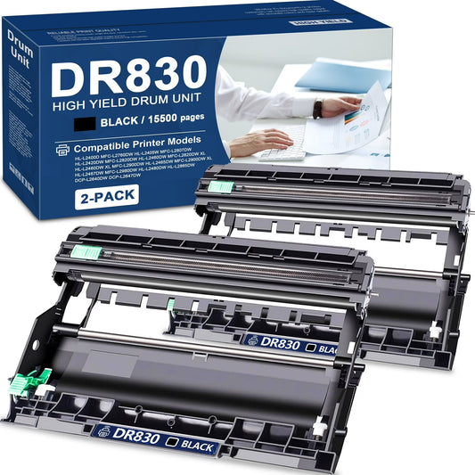 DR830 Drum Unit Replacement for Brother DR-830 TN830 for HL-L2405W HL-L2400D HL-L2460DW HL-L2465DW HL-L2480DW DCP-L2640DW MFC-L2820DWXL Printer