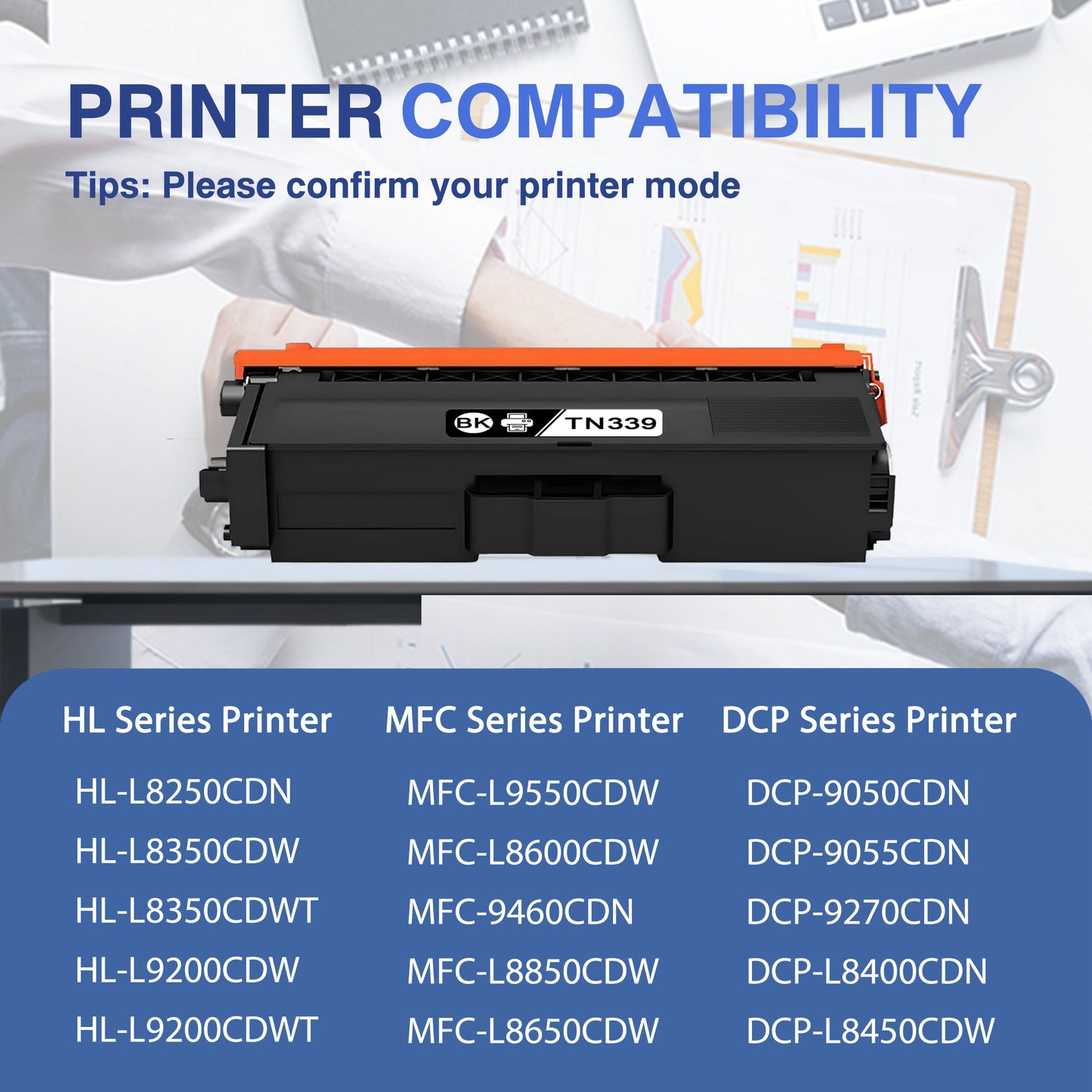 TN339 Toner Cartridges ZXTZX Compatibles for Brother TN339 Toner HL-L8350CDW MFC-L8600CDW Series Printers 5 Pack(Black Cyan Magenta Yellow)