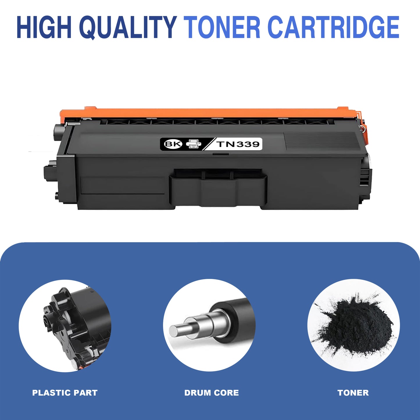TN339 Toner Cartridges ZXTZX Compatibles for Brother TN339 Toner HL-L9200CDWT MFC-L8650CDW Series Printers 2 Pack Black