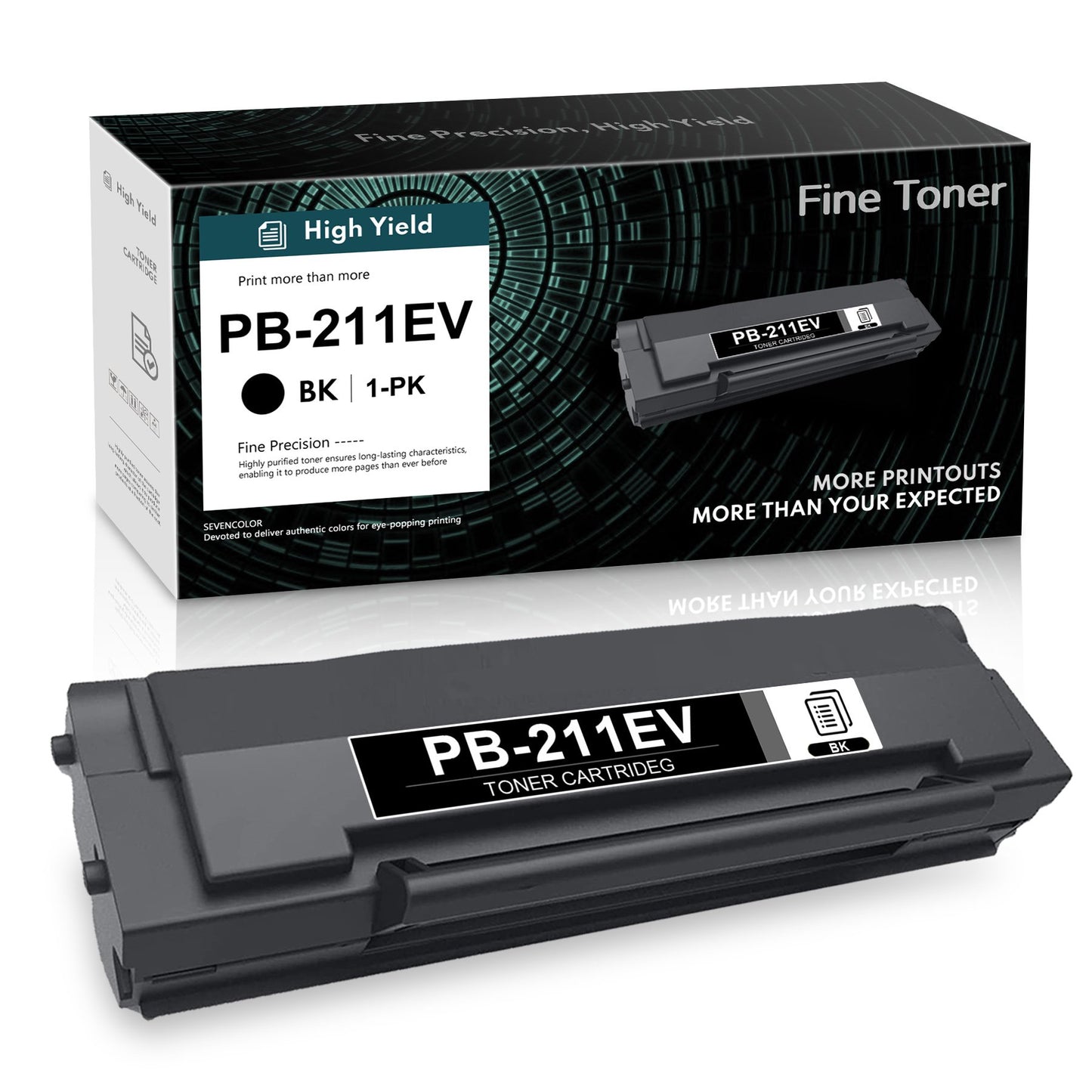 PB-211EV Toner Cartridge：Replacement for Pantum M6600NW M6552NW Printers (1 Pack, Black)