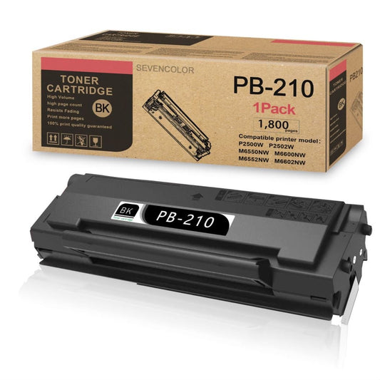 PB210 1-Pack Toner Replacement for Pantum PB-210 P2500W P2502W M6550NW M6600NW M6552NW Printer(Black)