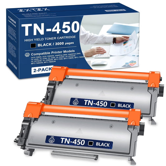 TN450 Toner Compatible for Brother TN450 Toner Cartridges for MFC-7860DW HL-2240 Printer