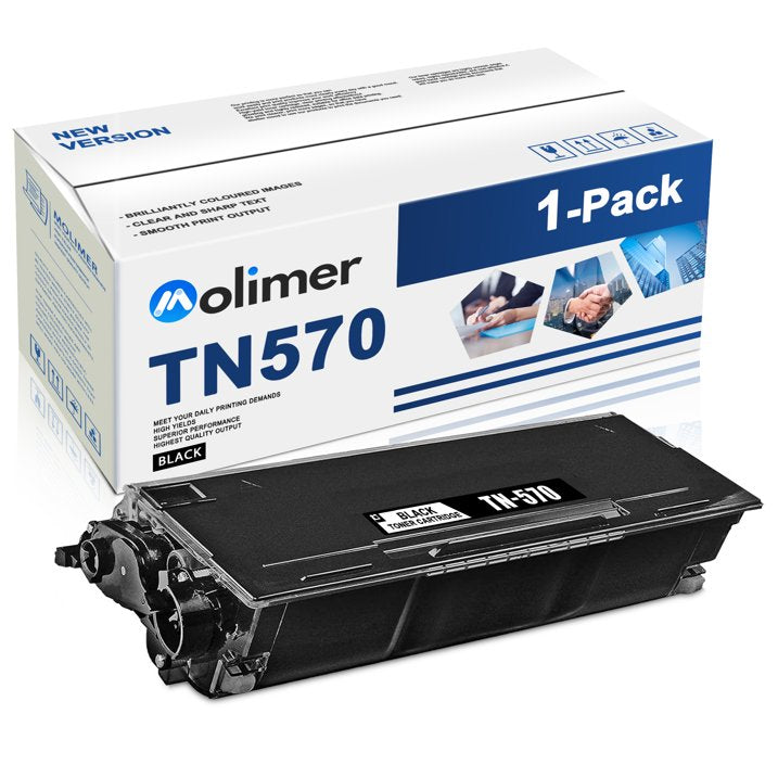 TN570 Black Toner Cartridge Compatible with Brother TN570 for DCP-8040 Printer