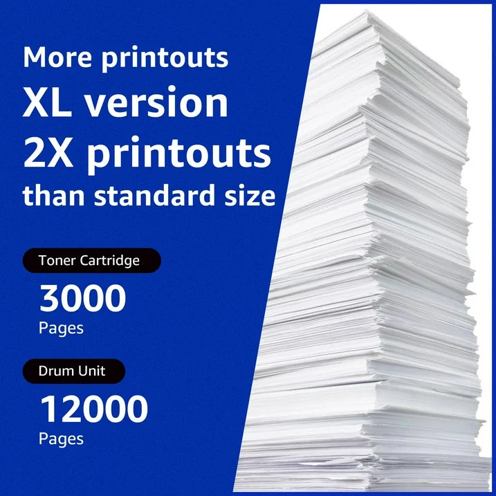 TN760 Toner Cartridge Replacement for Brother TN760 TN-760 TN730 to Use with HL-L2350DW HL-L2395DW HL-L2390DW HL-L2370DW MFC-L2750DW MFC-L2710DW DCP-L2550DW (Black,4 Pack)