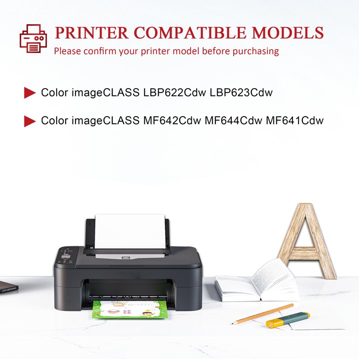 054 CRG-054 Toner Cartridge Yellow Replacement for Canon 054 Toner Cartridge for LBP622Cdw MF644cdw MF641Cdw Printer