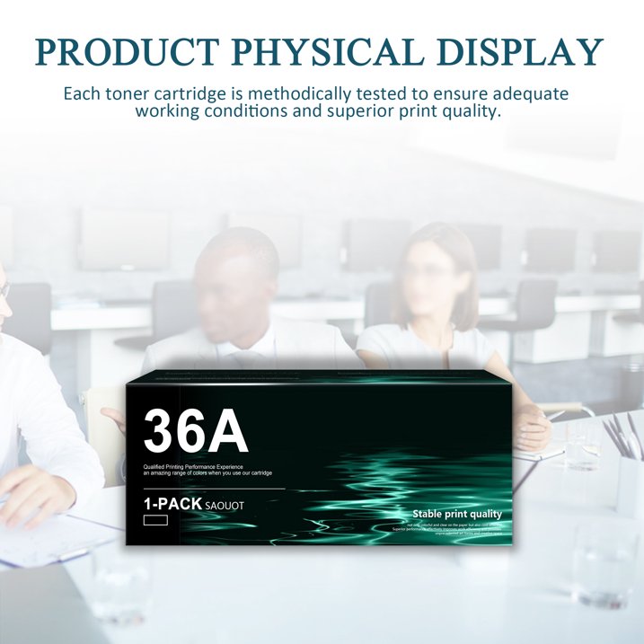 36A CB436A Toner Cartridge Black Compatible for CB436A Toner M1522n MFP P1505 P1505n Printer