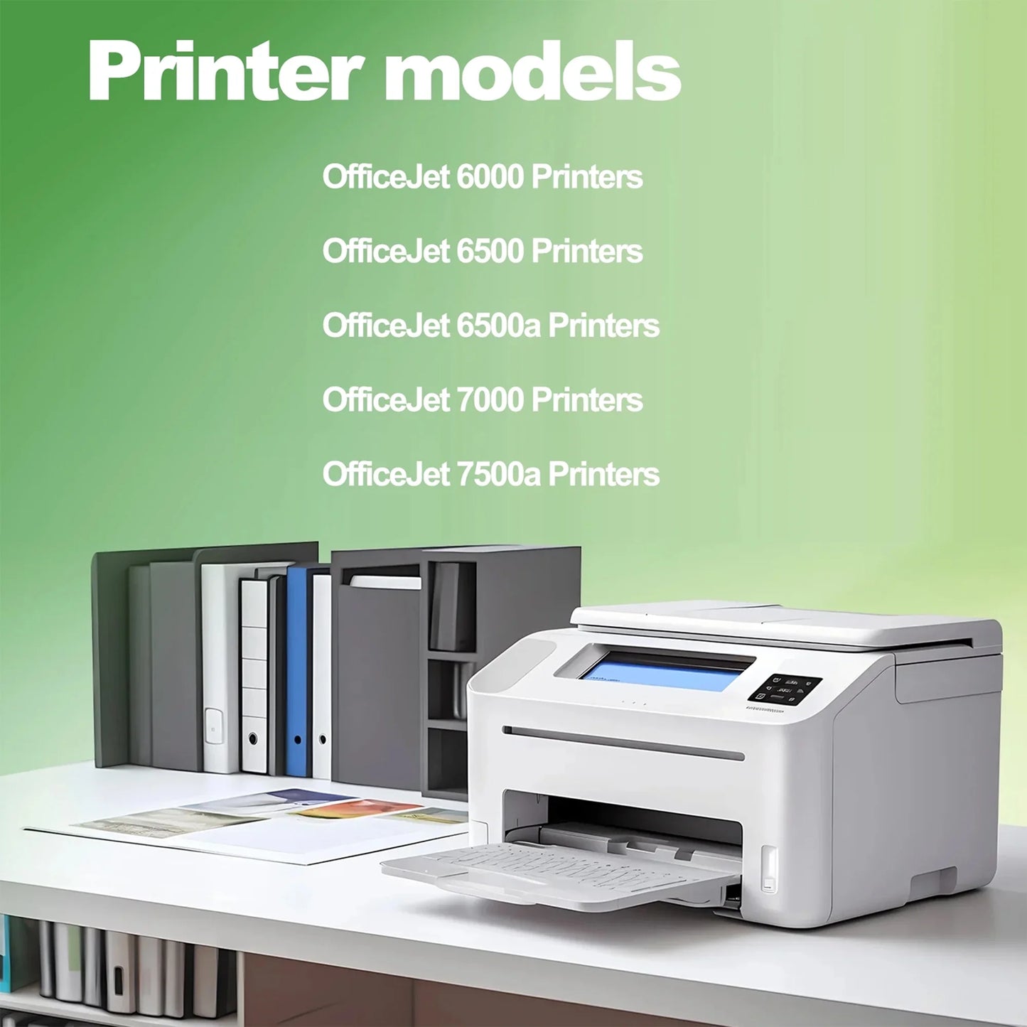 5 Pack 920 Ink Cartridge Compatible for HP 920XL Ink Cartridge 6500A 7500A 7000 Printers (BK/C/Y/M)