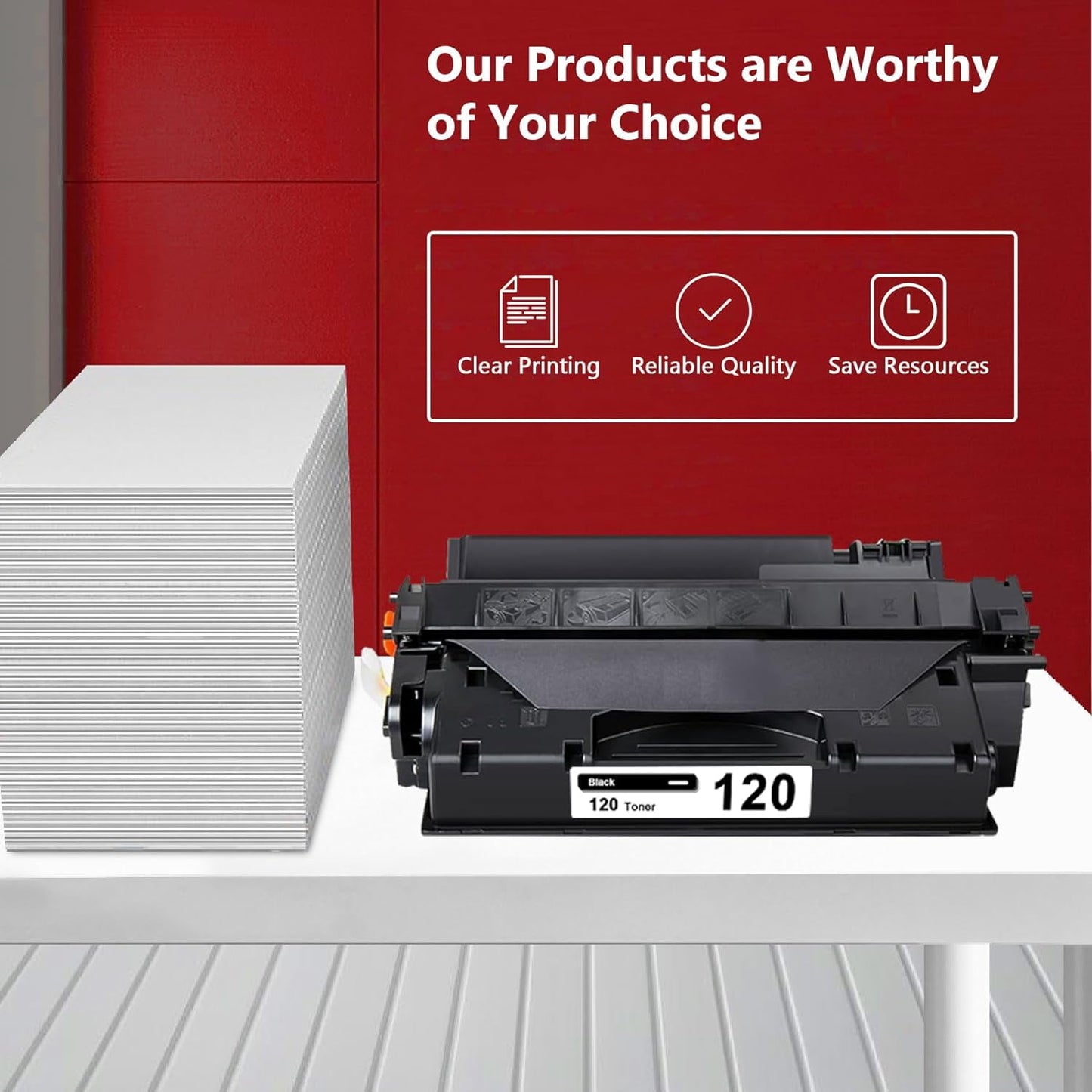 120 Toner Cartridge : 1 Pack 120 Toner Black Replacement for Canon 120 ImageClass D1100 D1120 D1150 D1170 D1180 D1350 Series i-Sensys MF6680 Printer